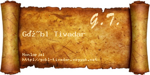 Göbl Tivadar névjegykártya